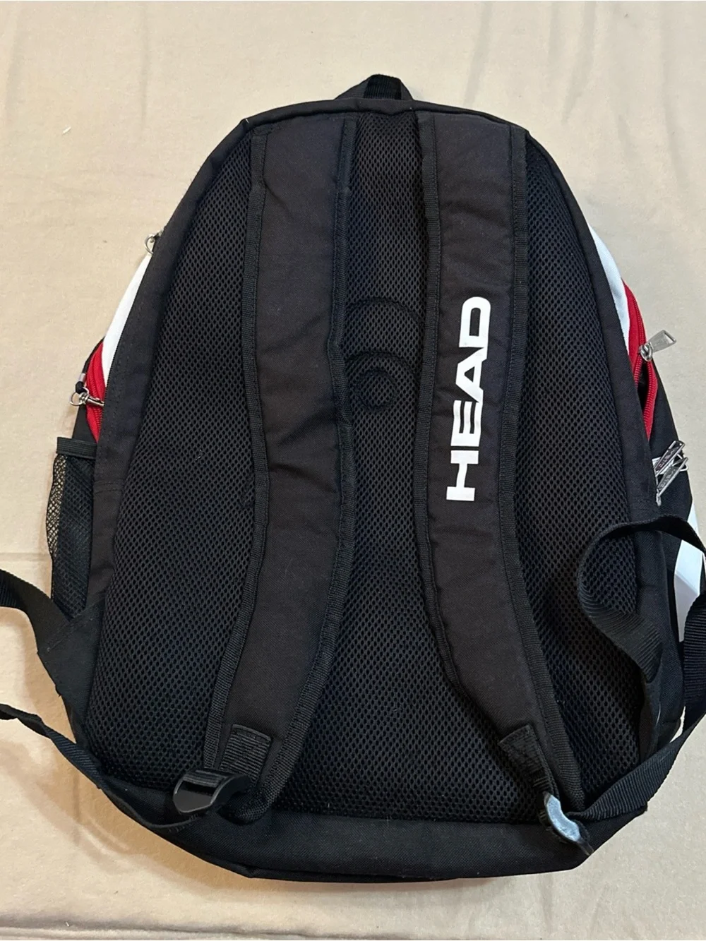 HEAD Tennis Backpack Red Black Racquet Sports Bag Travel Gym